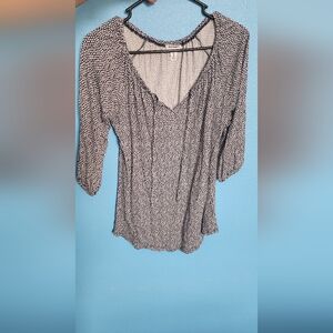 Black and White Polka Dot Blouse